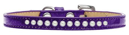 Pearl Size 8 Purple Puppy Ice Cream Collar