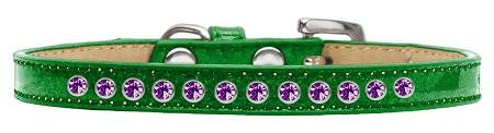 Purple Crystal Size 10 Emerald Green Puppy Ice Cream Collar