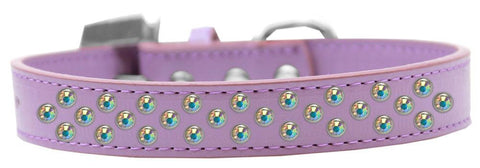 Sprinkles Dog Collar AB Crystals Size 12 Lavender