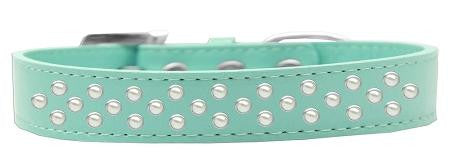 Sprinkles Dog Collar Pearls Size 20 Aqua