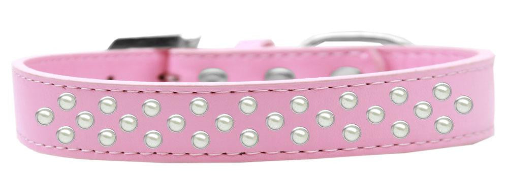 Sprinkles Dog Collar Pearls Size 12 Light Pink