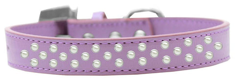 Sprinkles Dog Collar Pearls Size 12 Lavender