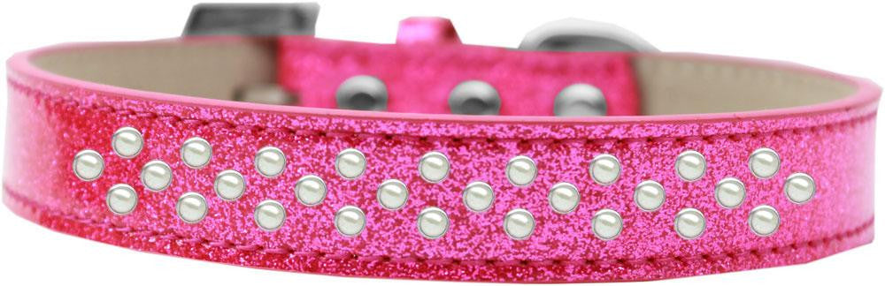 Sprinkles Ice Cream Dog Collar Pearls Size 12 Pink