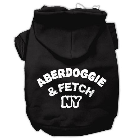 Aberdoggie NY Screenprint Pet Hoodies Black Size Med (12)