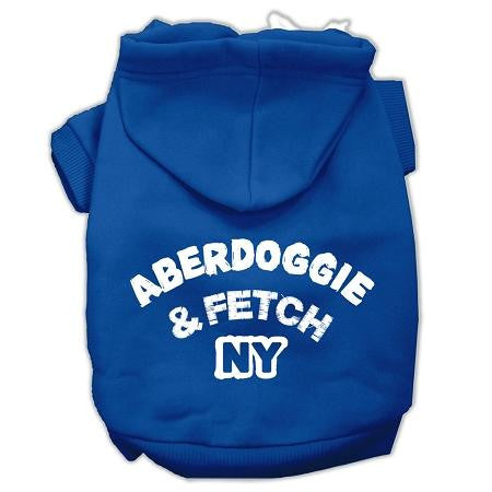 Aberdoggie NY Screenprint Pet Hoodies Blue Size XS (8)