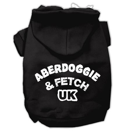 Aberdoggie UK Screenprint Pet Hoodies Black Size Sm (10)