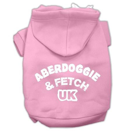 Aberdoggie UK Screenprint Pet Hoodies Light Pink Size XXL (18)