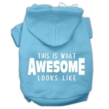 This is What Awesome Looks Like Dog Pet Hoodies Baby Blue Size XL (16)