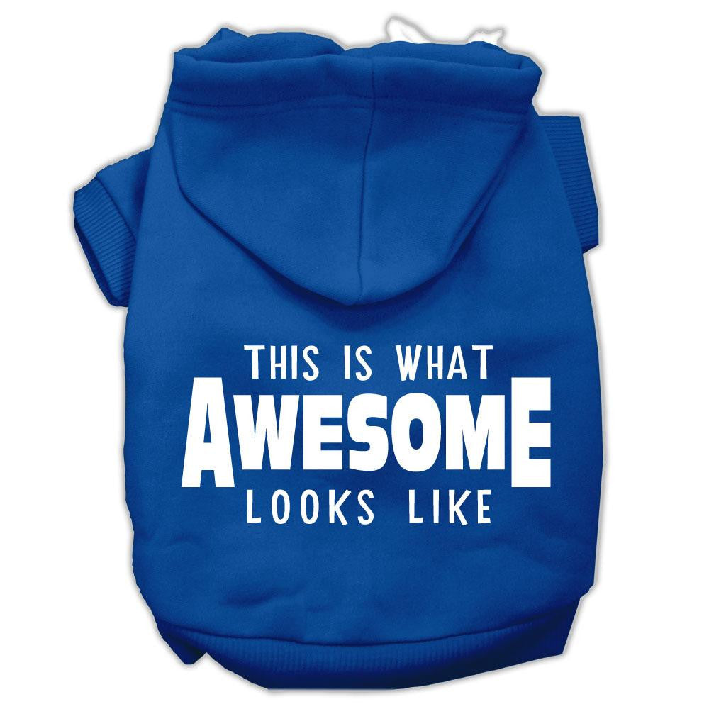 This is What Awesome Looks Like Dog Pet Hoodies Blue Size XL (16)