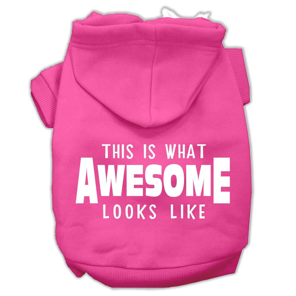 This is What Awesome Looks Like Dog Pet Hoodies Bright Pink Size XXL (18)