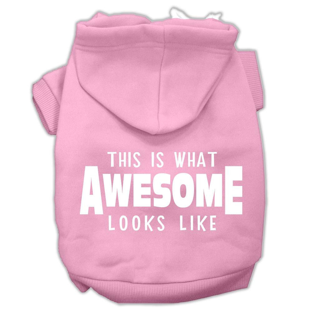 This is What Awesome Looks Like Dog Pet Hoodies Light Pink Size XXL (18)