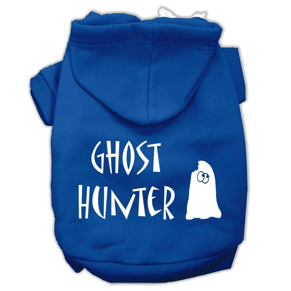 Ghost Hunter Screen Print Pet Hoodies Blue with Cream Lettering XXXL (20)