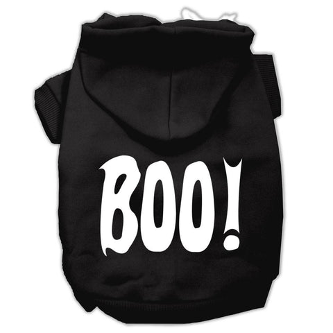 BOO! Screen Print Pet Hoodies Black Size XL (16)