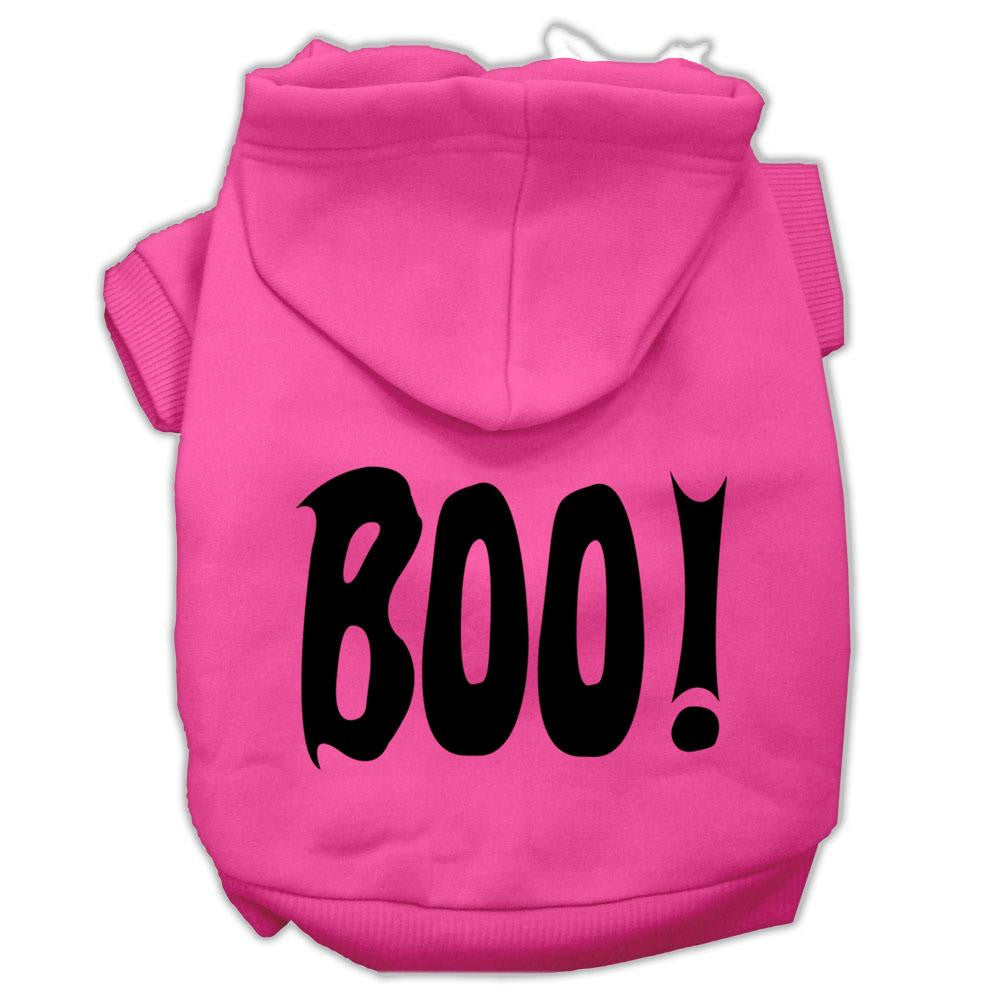 BOO! Screen Print Pet Hoodies Bright Pink Size XXL (18)