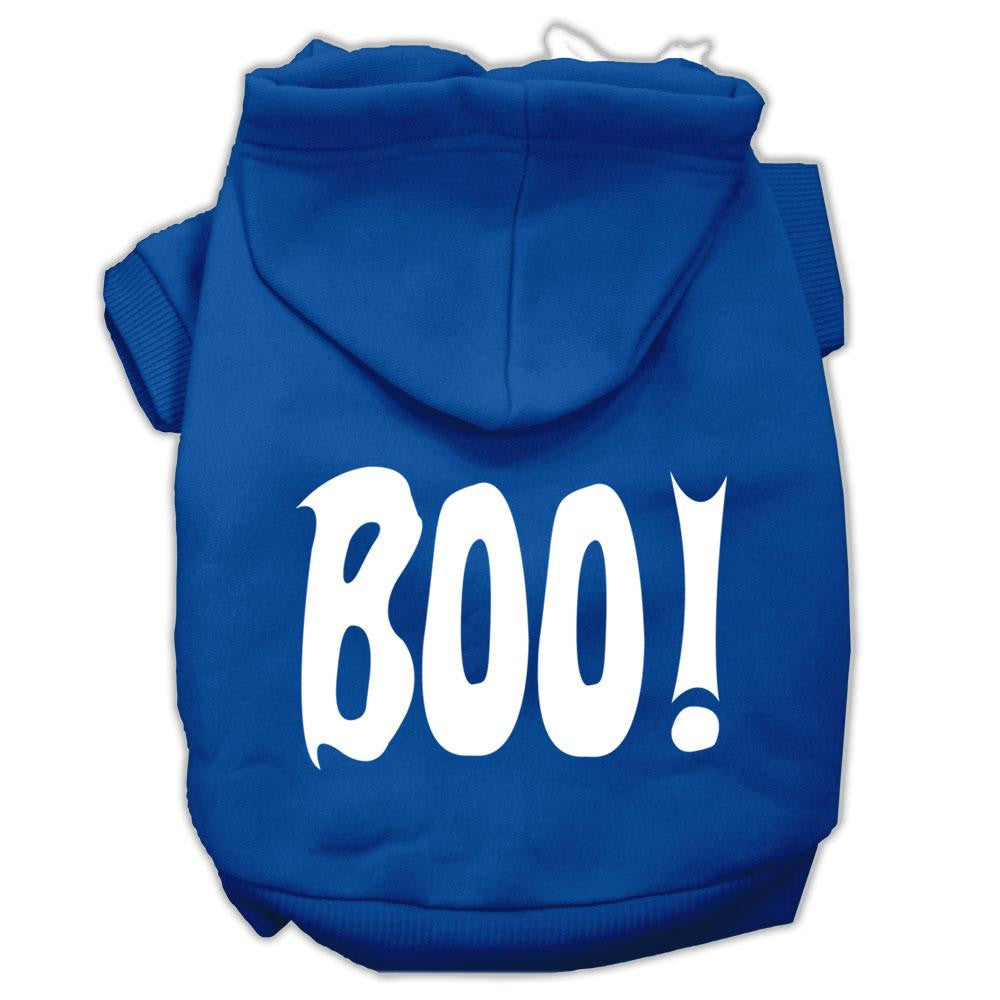 Boo! Screen Print Pet Hoodies Blue Size XXXL (20)