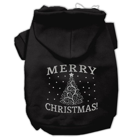 Shimmer Christmas Tree Pet Hoodies Black Size Lg (14)