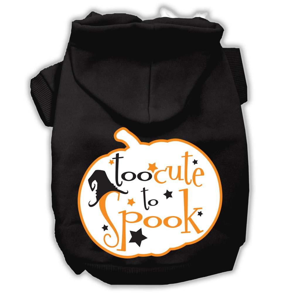 Too Cute to Spook Screenprint Hoodie Black L (14)