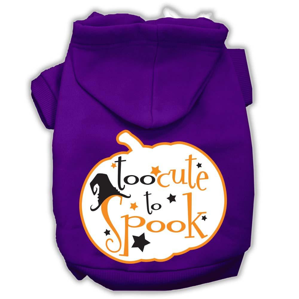 Too Cute to Spook Screenprint Hoodie Purple L (14)