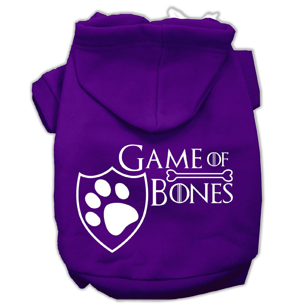 Game of Bones Screenprint Dog Hoodie Purple L (14)