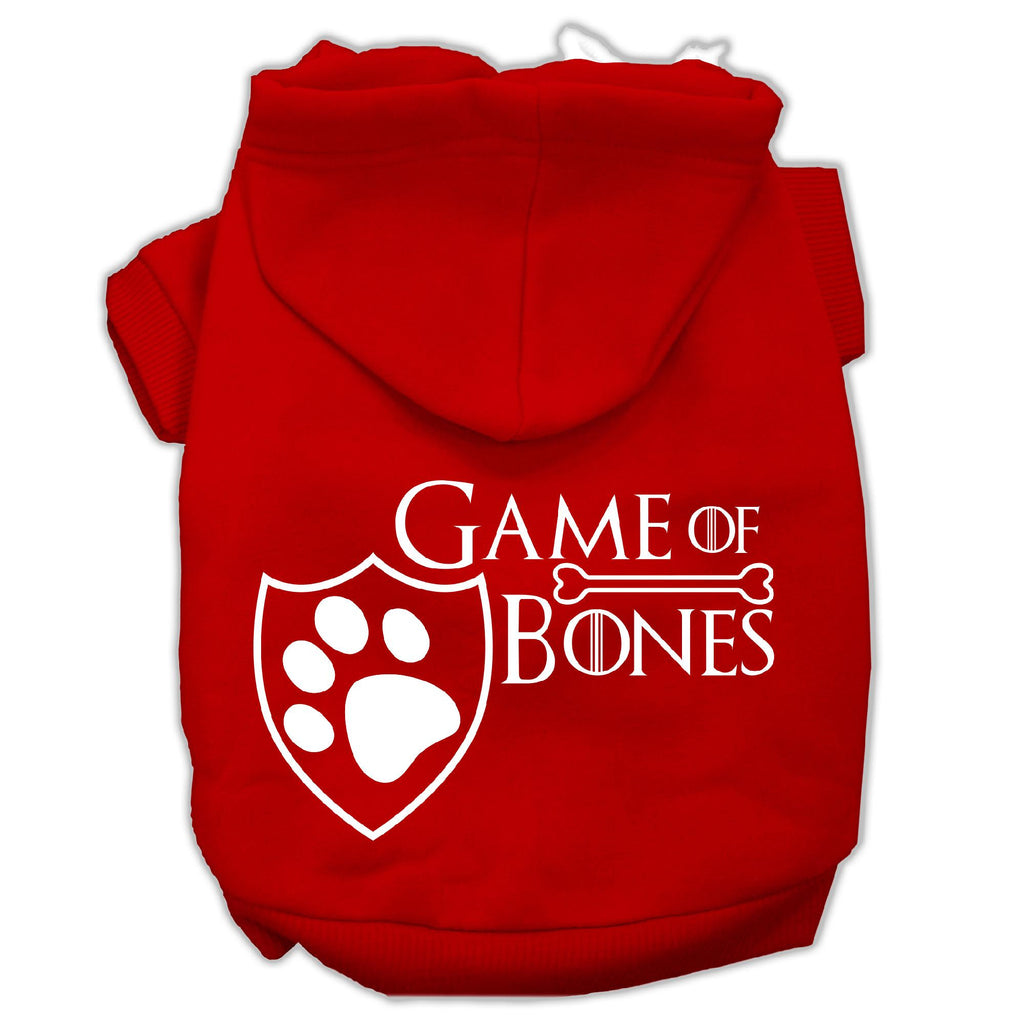 Game of Bones Screenprint Dog Hoodie Red L (14)