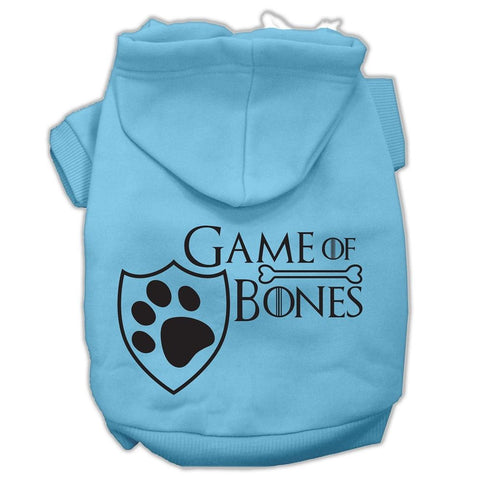 Game of Bones Screenprint Dog Hoodie Baby Blue M (12)