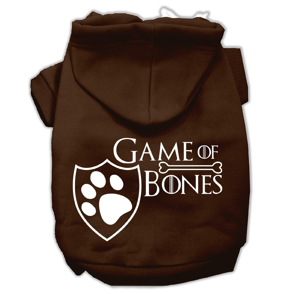 Game of Bones Screenprint Dog Hoodie Brown M (12)