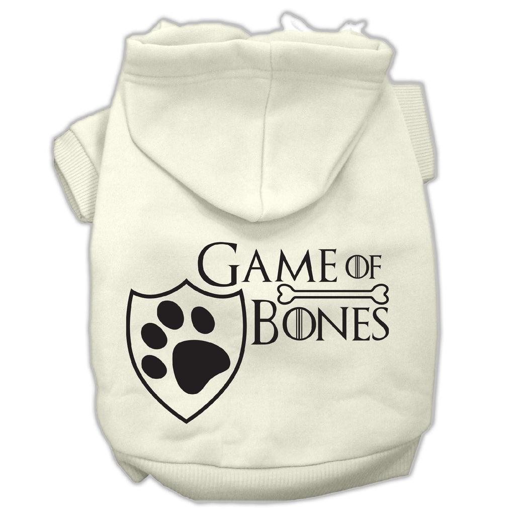 Game of Bones Screenprint Dog Hoodie Cream XXL (18)