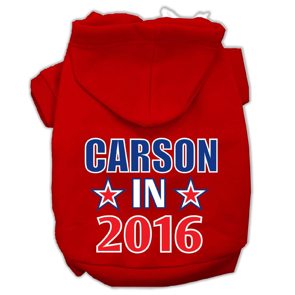 Carson in 2016 Election Screenprint Pet Hoodies Red Size L (14)