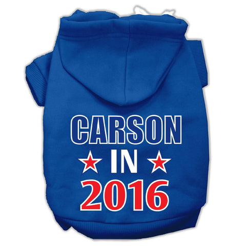 Carson in 2016 Election Screenprint Pet Hoodies Blue Size XS (8)