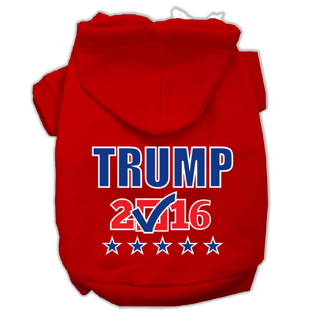 Trump Checkbox Election Screenprint Pet Hoodies Red Size XXXL(20)