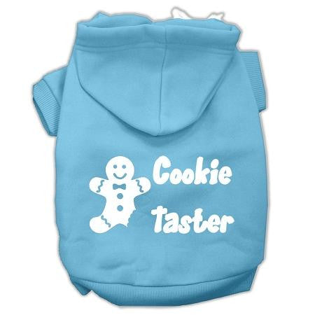 Cookie Taster Screen Print Pet Hoodies Baby Blue Size Med (12)