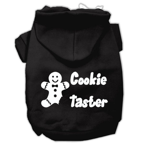 Cookie Taster Screen Print Pet Hoodies Black Size XS (8)