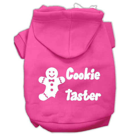 Cookie Taster Screen Print Pet Hoodies Bright Pink Size XXL (18)