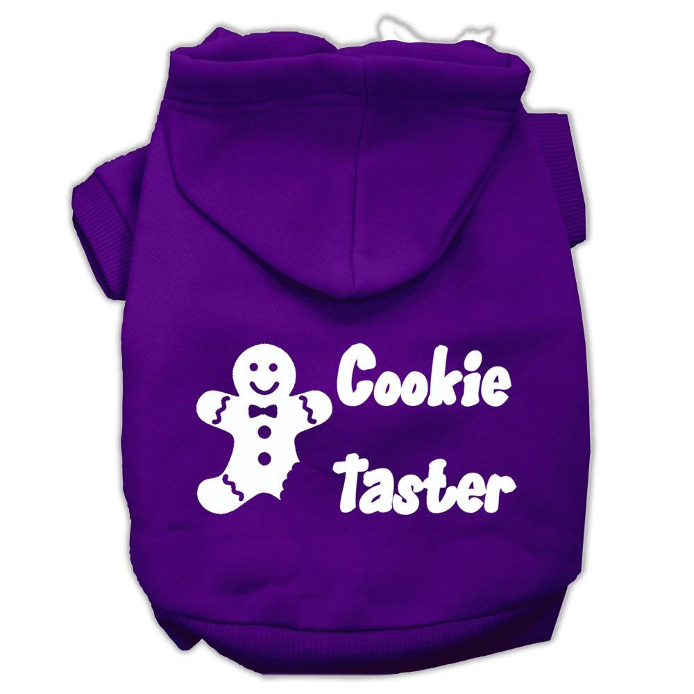 Cookie Taster Screen Print Pet Hoodies Purple Size XXL (18)