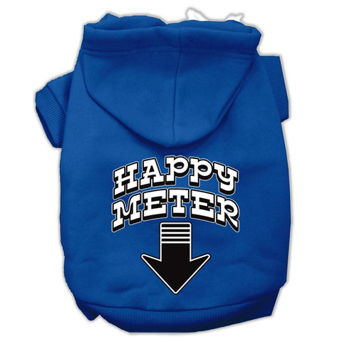 Happy Meter Screen Printed Dog Pet Hoodies Blue Size XXL (18)