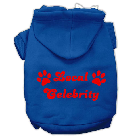 Local Celebrity Screen Print Pet Hoodies Blue Size XL (16)