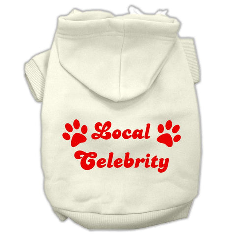 Local Celebrity Screen Print Pet Hoodies Cream Size XXXL (20)