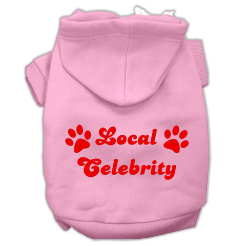 Local Celebrity Screen Print Pet Hoodies Pink Size XXXL (20)