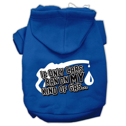 My Kind of Gas Screen Print Pet Hoodies Blue XXXL(20)