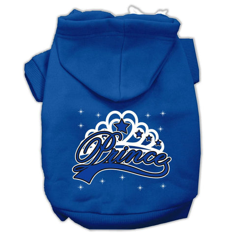 I'm a Prince Screen Print Pet Hoodies Blue Size XXXL (20)