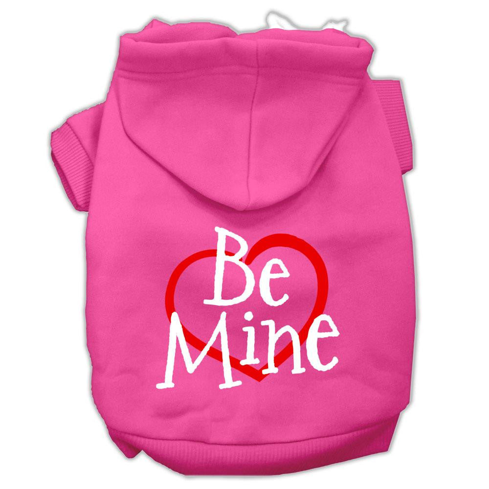 Be Mine Screen Print Pet Hoodies Bright Pink Size XXL (18)