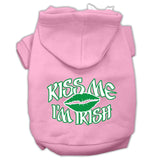 Kiss Me I'm Irish Screen Print Pet Hoodies