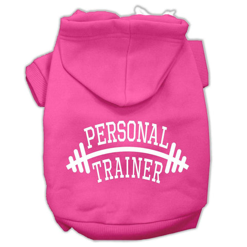 Personal Trainer Screen Print Pet Hoodies Bright Pink Size XXL (18)