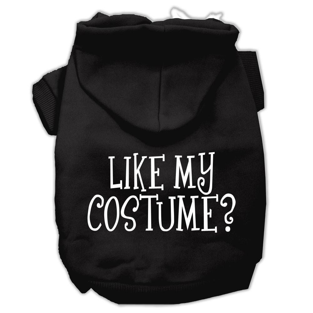 Like my costume? Screen Print Pet Hoodies Black Size S (10)