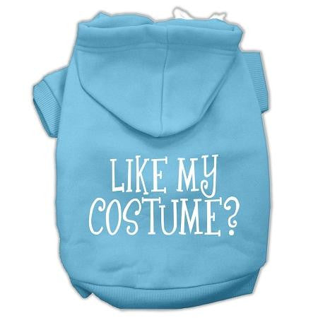 Like my costume? Screen Print Pet Hoodies Baby Blue Size XL (16)