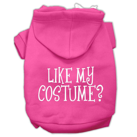 Like my costume? Screen Print Pet Hoodies Bright Pink Size XXXL(20)