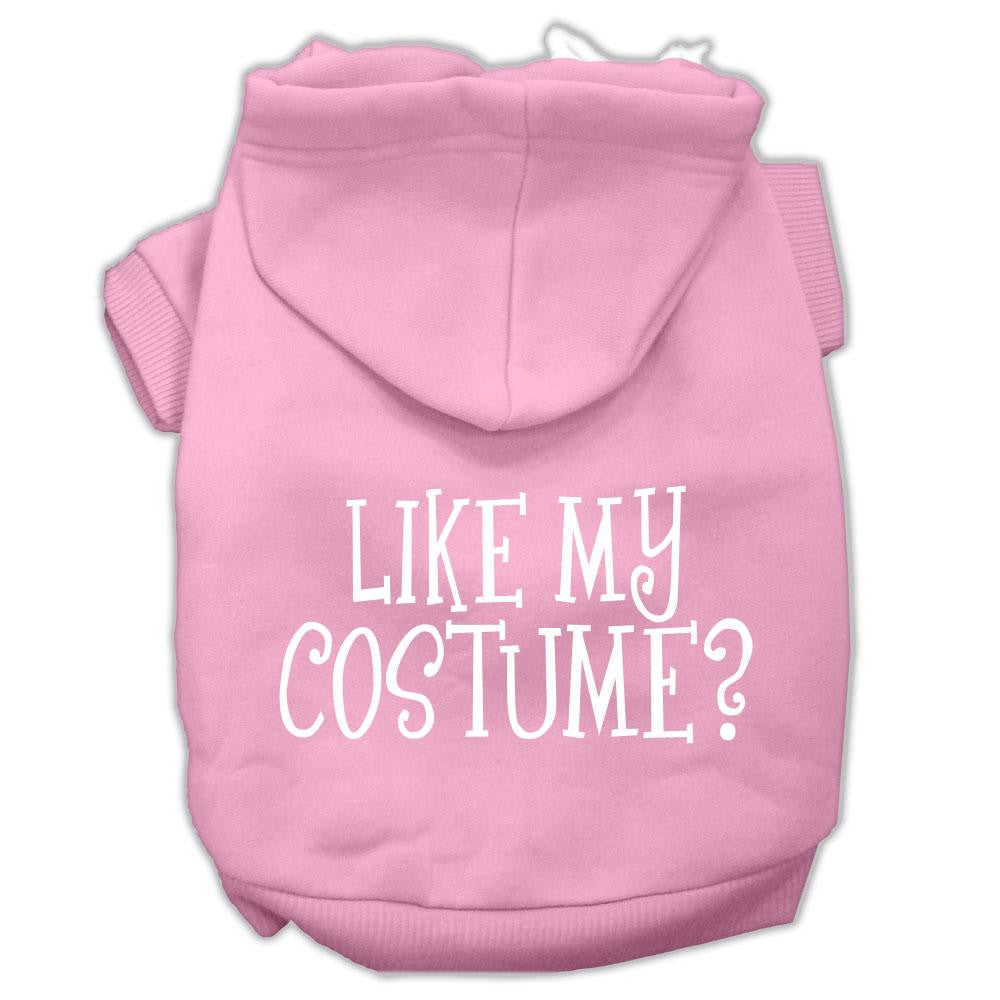 Like my costume? Screen Print Pet Hoodies Light Pink Size XXXL(20)