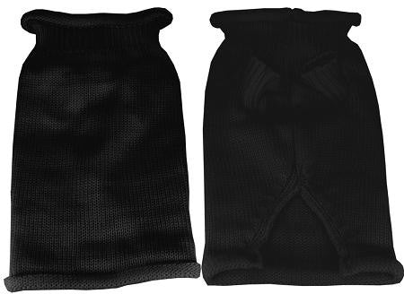 Plain Knit Pet Sweater LG Black