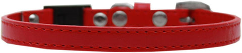 Plain Breakaway Cat Collar Red Size 10