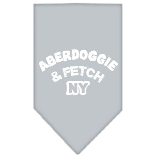 Aberdoggie NY Screen Print Bandana Grey Small